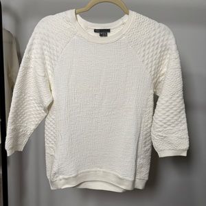 Vince White Sweatshirt, XS